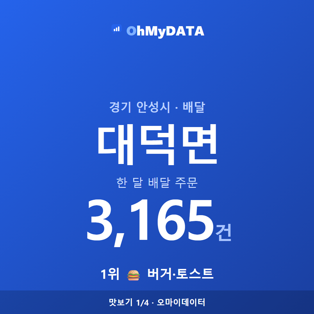대덕면 맛보기 1/4