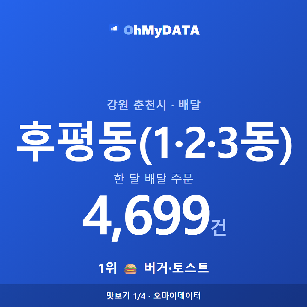 후평동(1·2·3동) 맛보기 1/4
