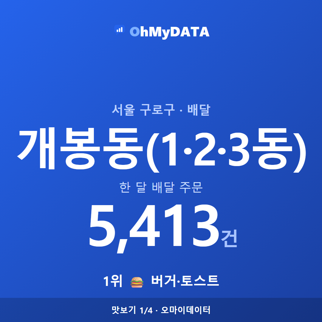 개봉동(1·2·3동) 맛보기 1/4