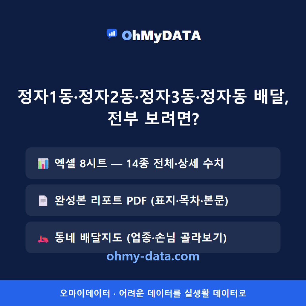 정자1동·정자2동·정자3동·정자동 맛보기 4/4