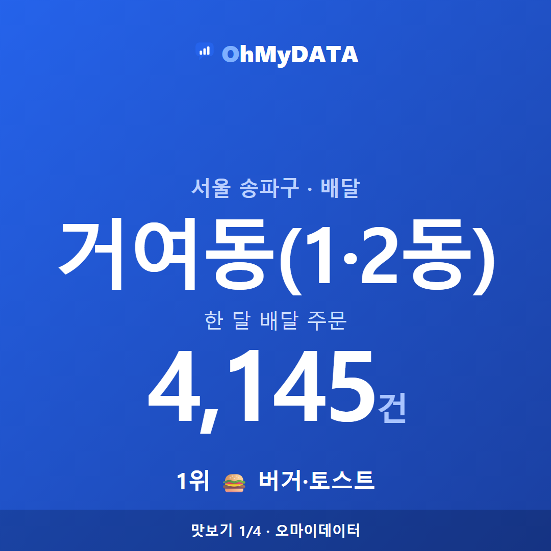거여동(1·2동) 맛보기 1/4