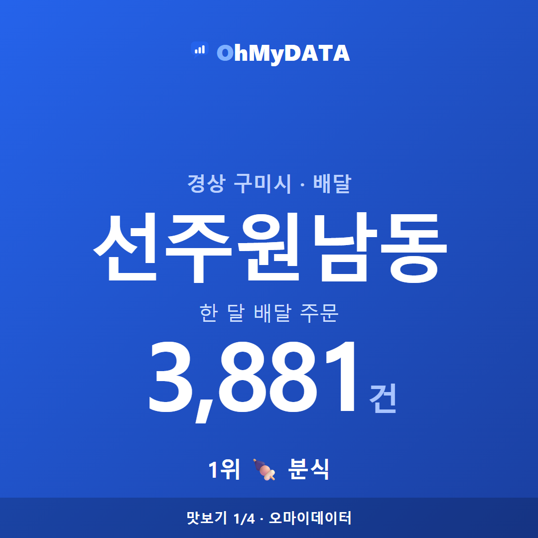 선주원남동 맛보기 1/4