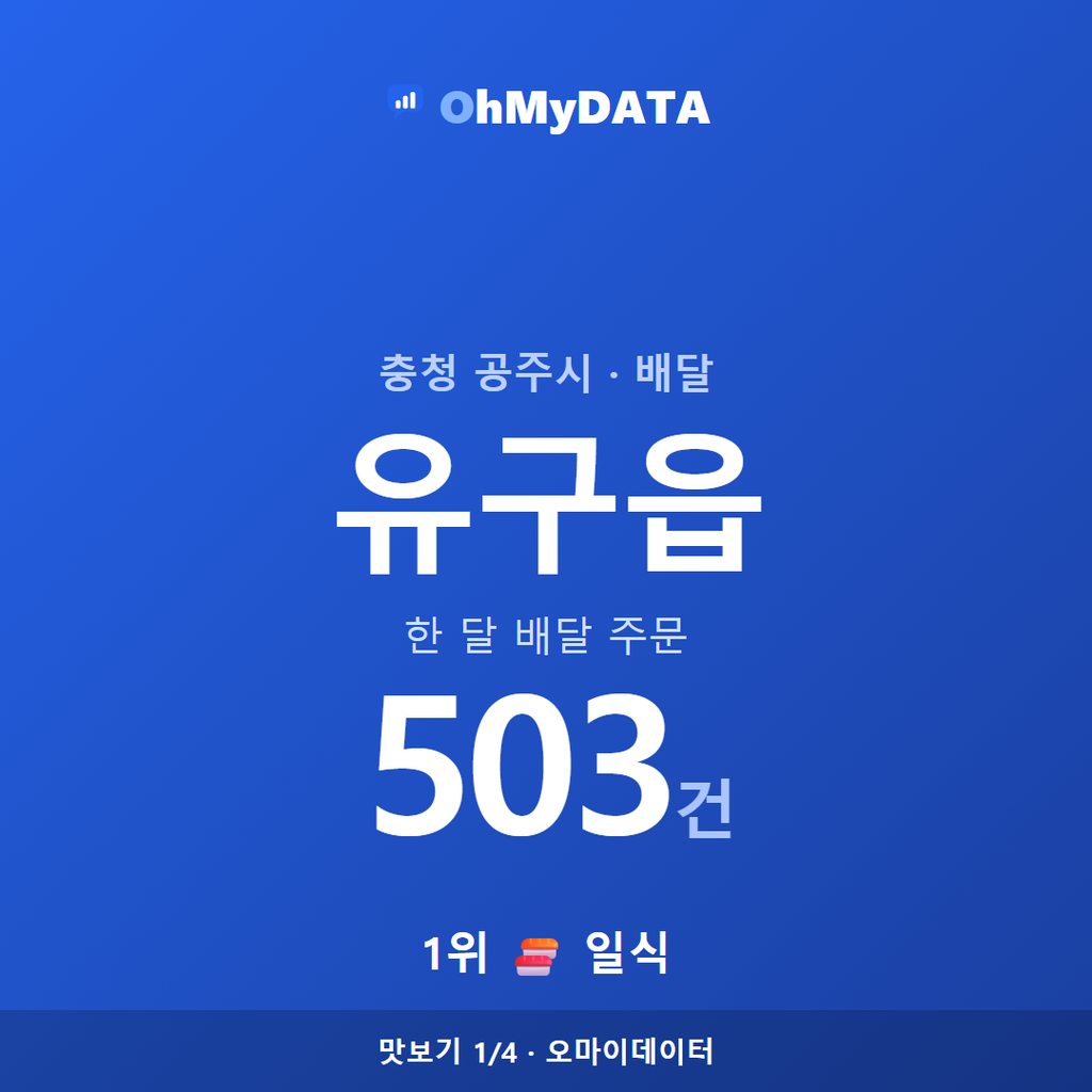 유구읍 맛보기 1/4