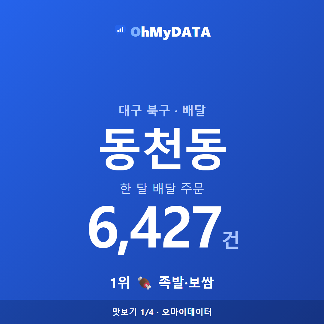 동천동 맛보기 1/4