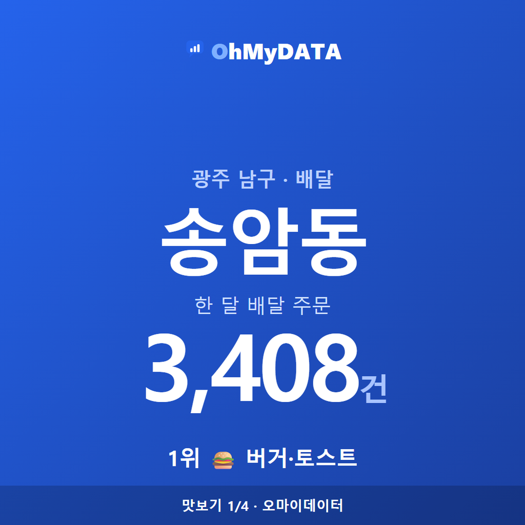 송암동 맛보기 1/4