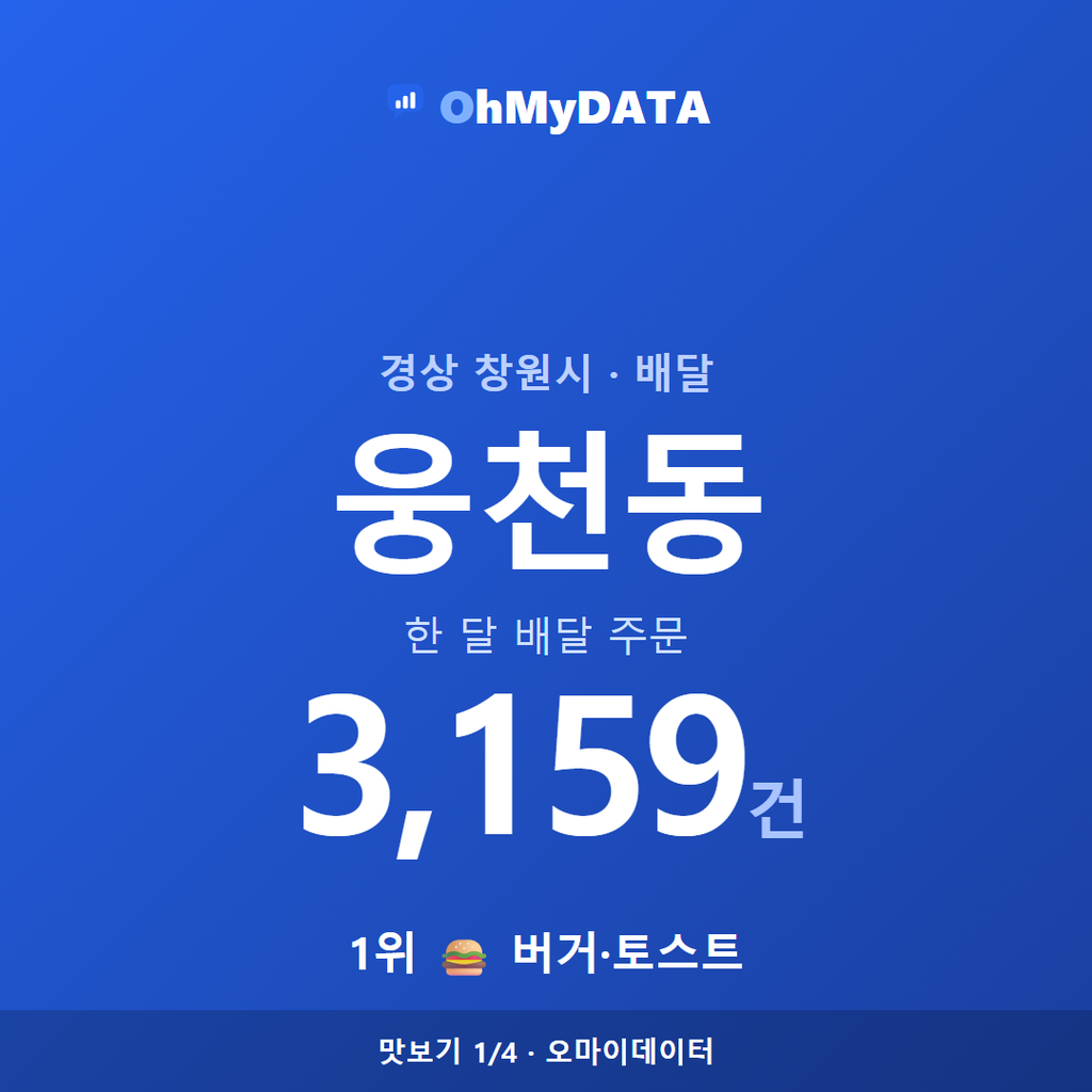 웅천동 맛보기 1/4