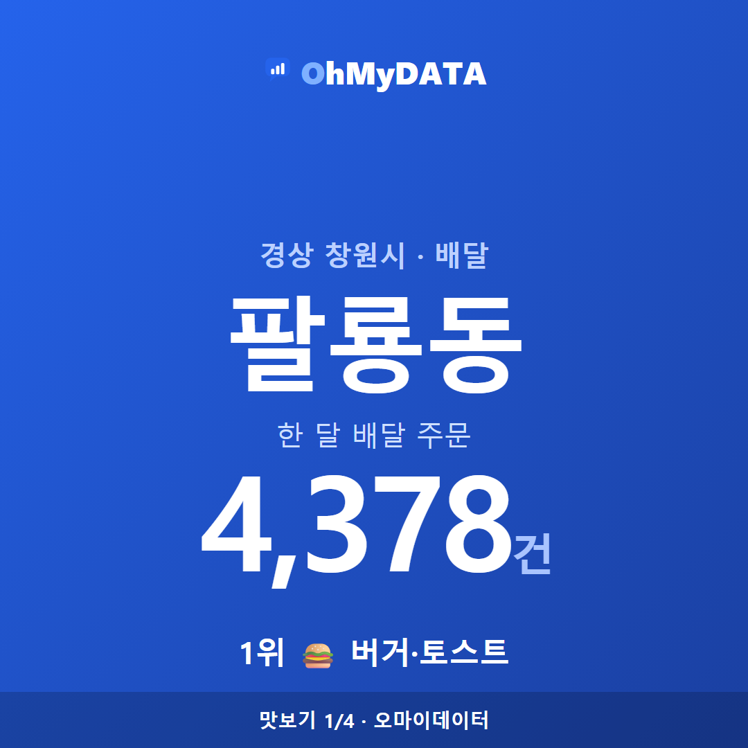 팔룡동 맛보기 1/4