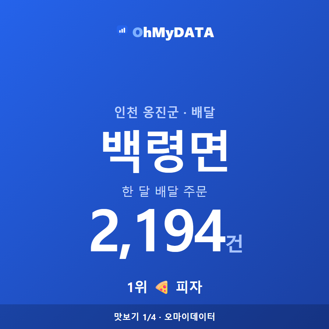백령면 맛보기 1/4