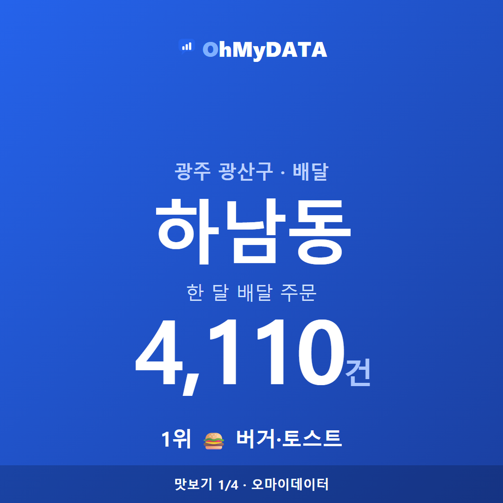 하남동 맛보기 1/4
