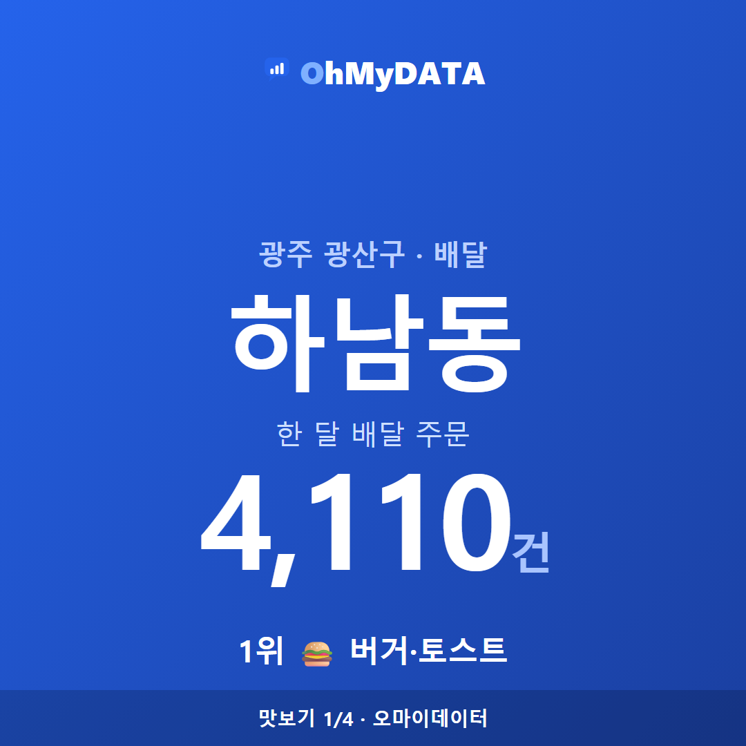 하남동 맛보기 1/4