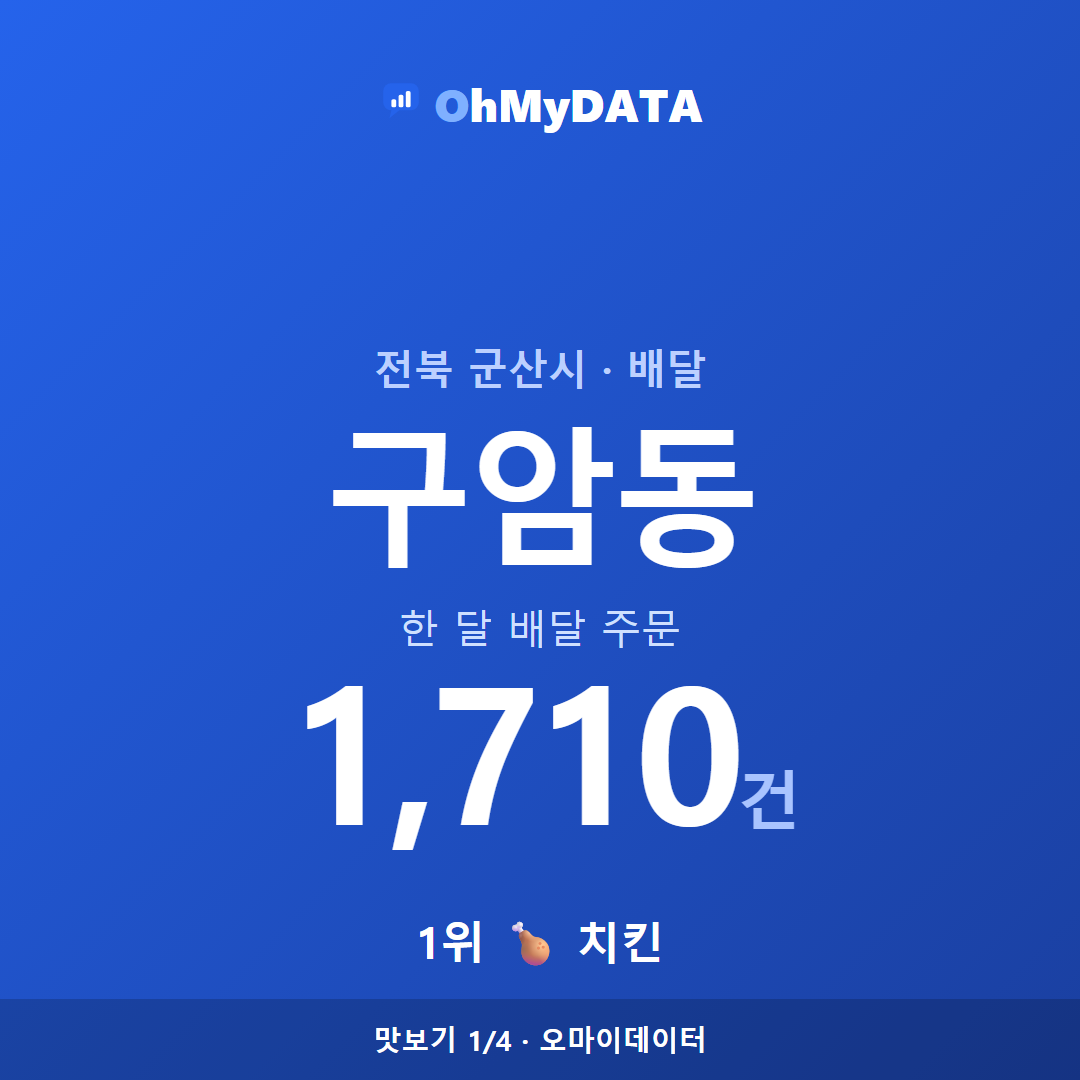 구암동 맛보기 1/4