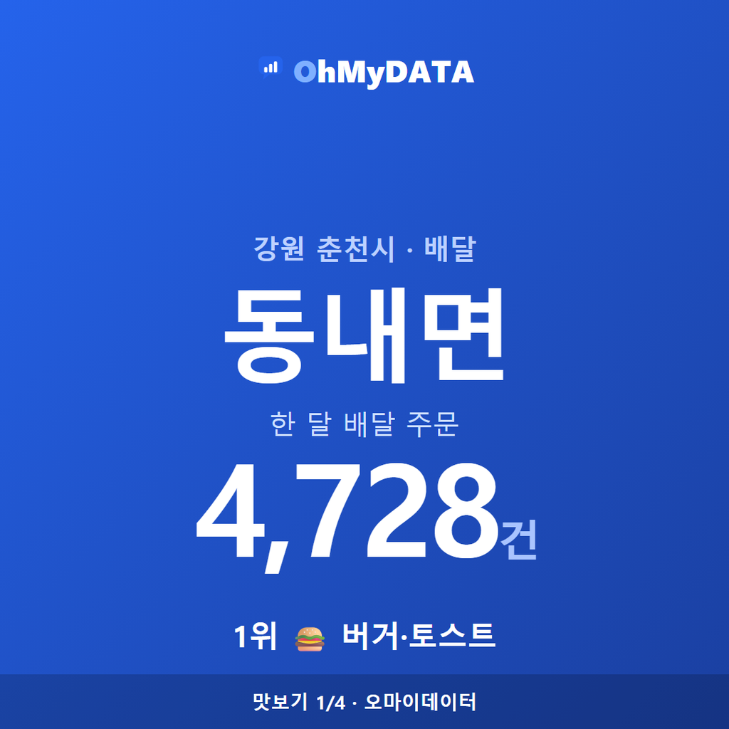 동내면 맛보기 1/4