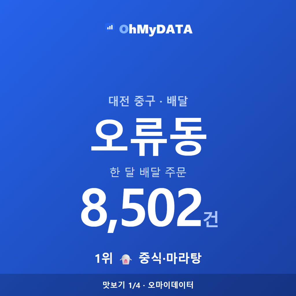 오류동 맛보기 1/4