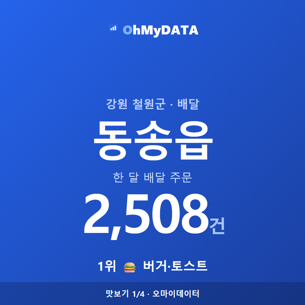 동송읍 맛보기 1/4