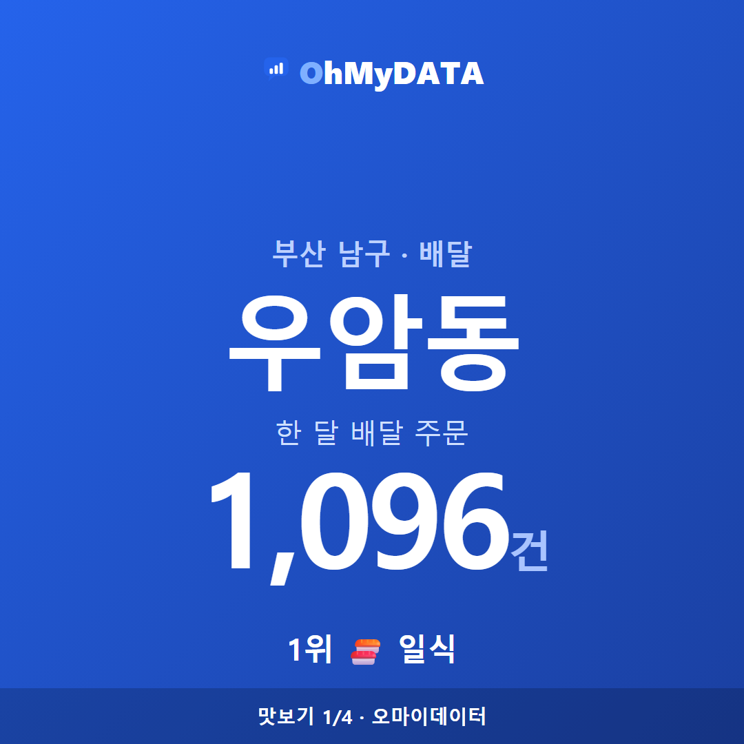 우암동 맛보기 1/4
