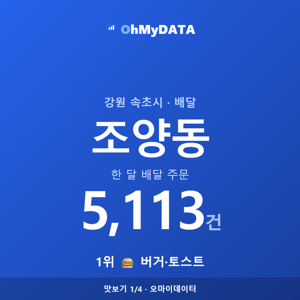 조양동 맛보기 1/4