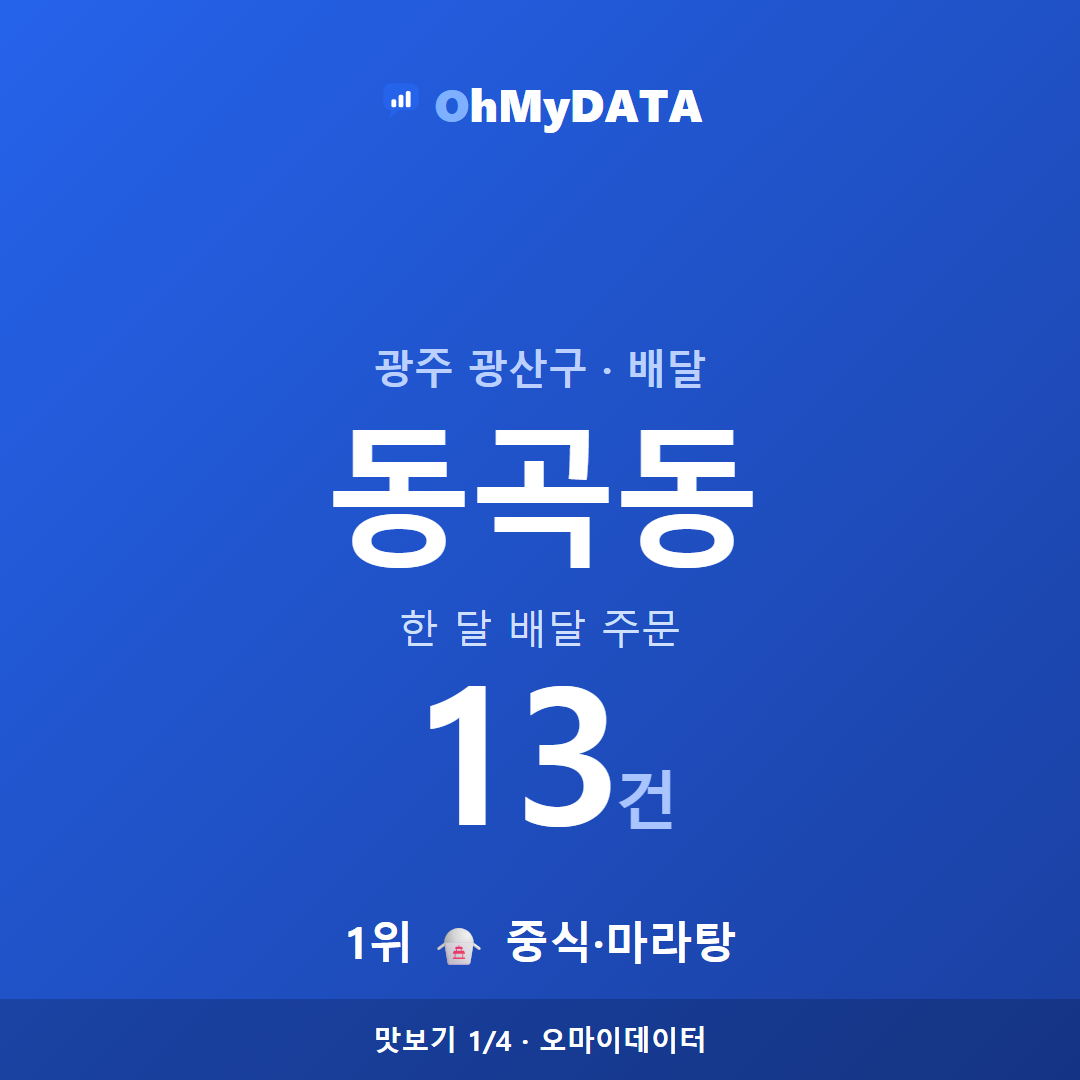 동곡동 맛보기 1/4