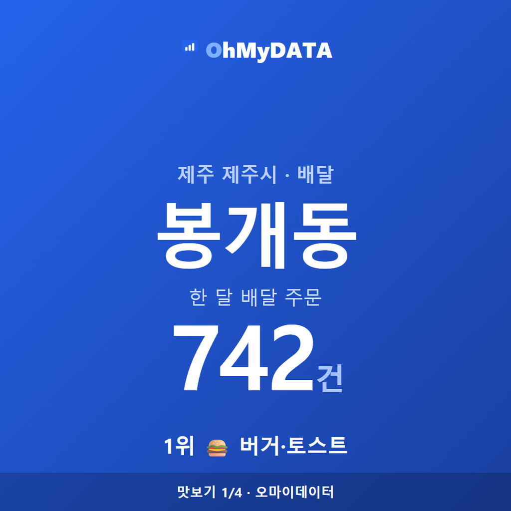 봉개동 맛보기 1/4