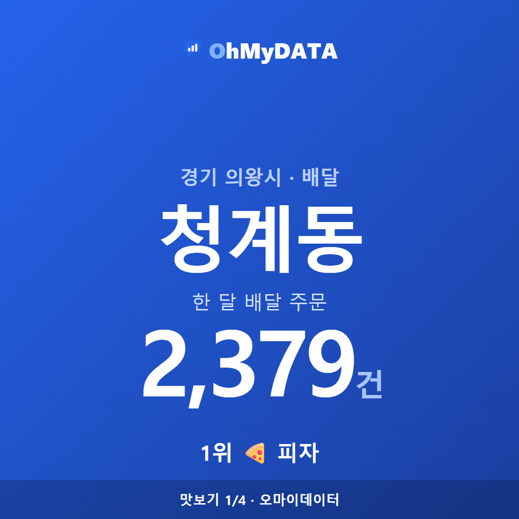 청계동 맛보기 1/4