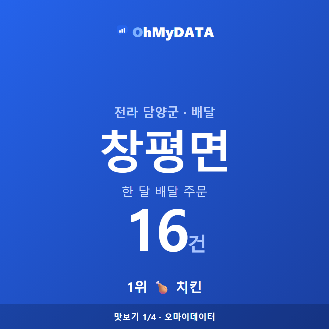 창평면 맛보기 1/4