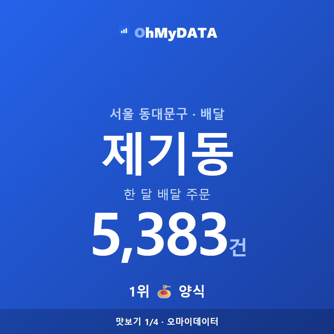 제기동 맛보기 1/4