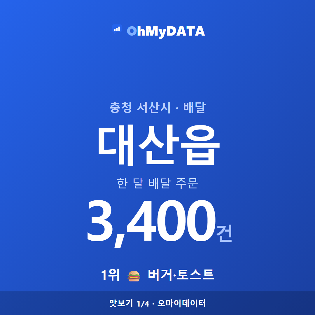 대산읍 맛보기 1/4