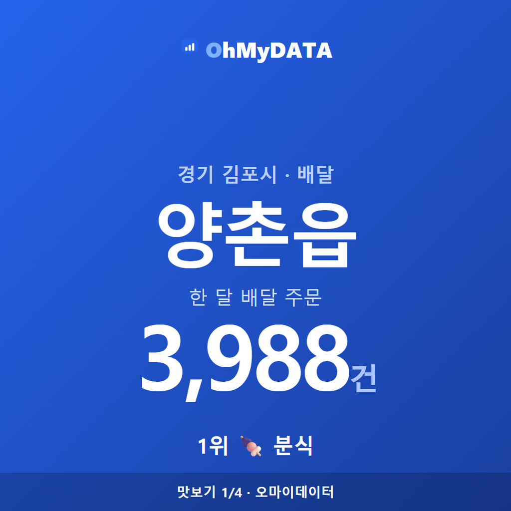 양촌읍 맛보기 1/4