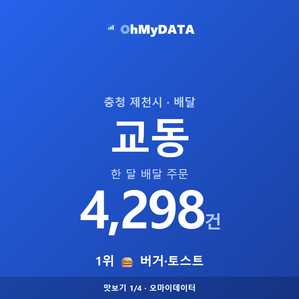 교동 맛보기 1/4