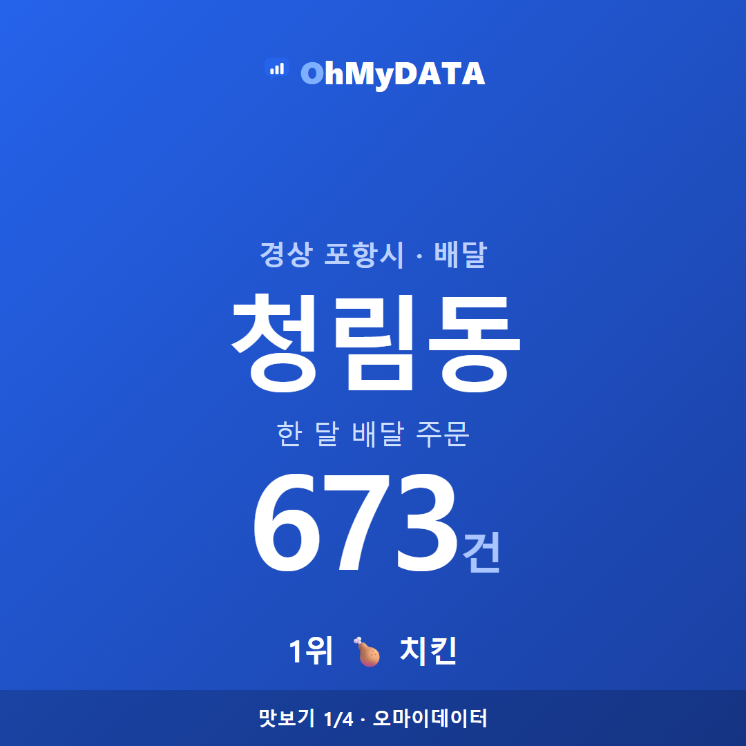 청림동 맛보기 1/4