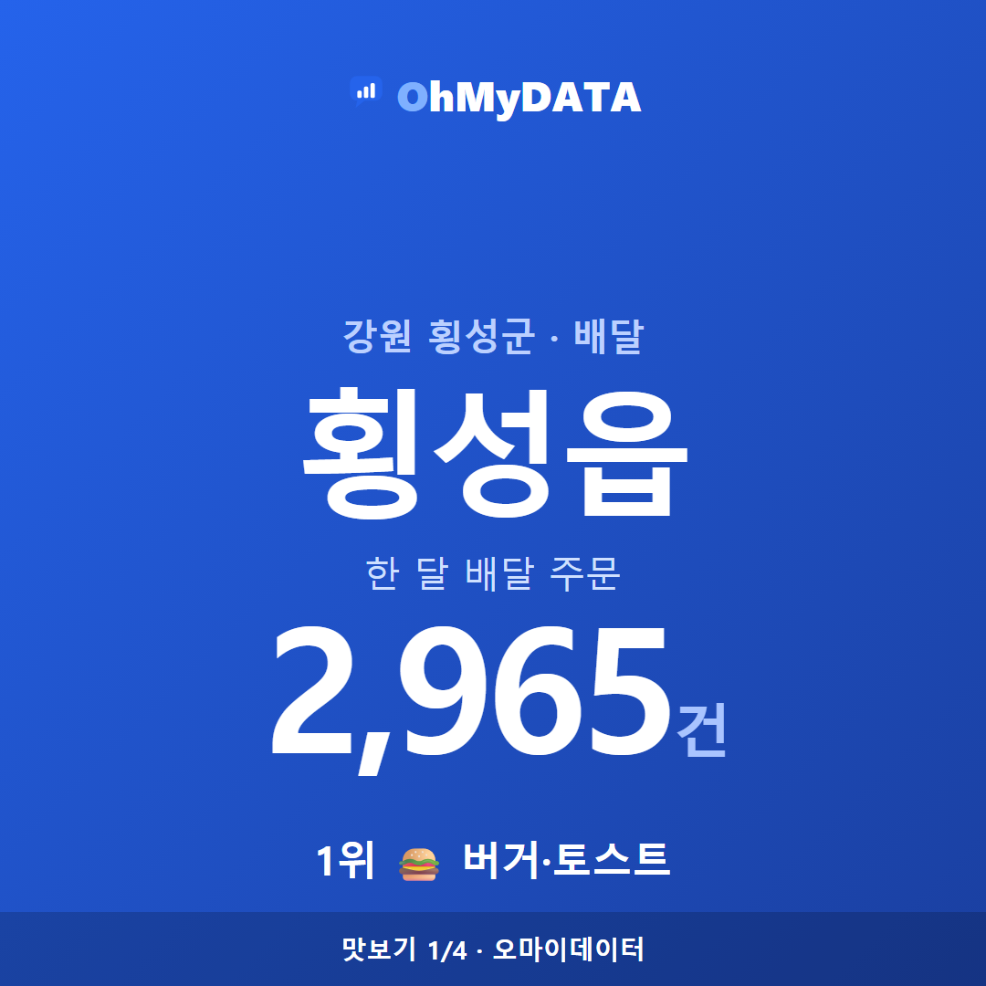 횡성읍 맛보기 1/4
