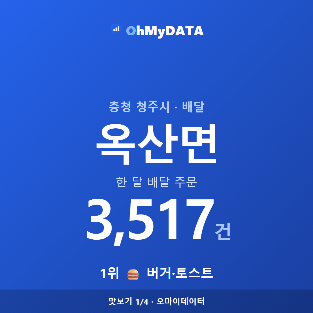 옥산면 맛보기 1/4
