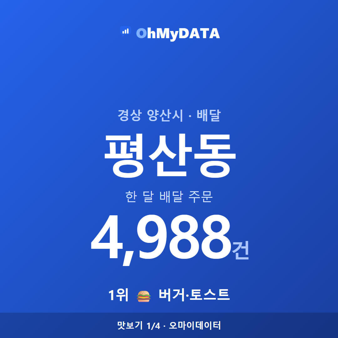 평산동 맛보기 1/4
