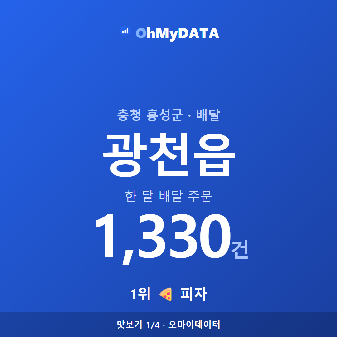 광천읍 맛보기 1/4