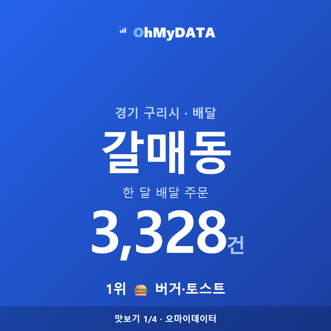 갈매동 맛보기 1/4