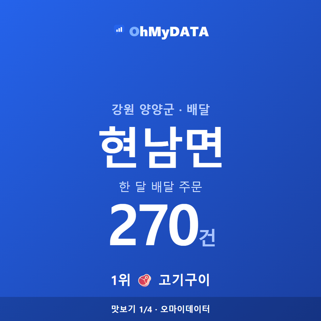 현남면 맛보기 1/4