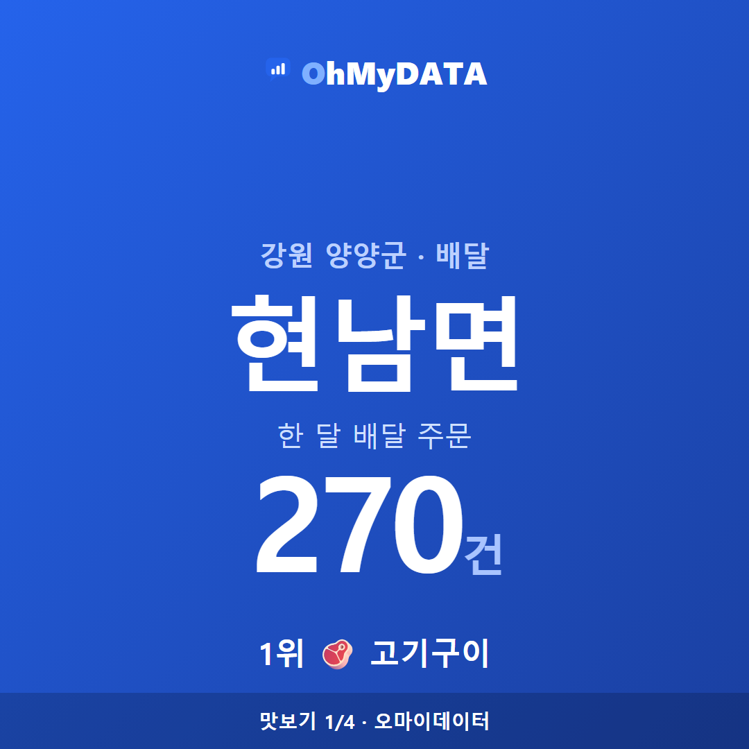 현남면 맛보기 1/4
