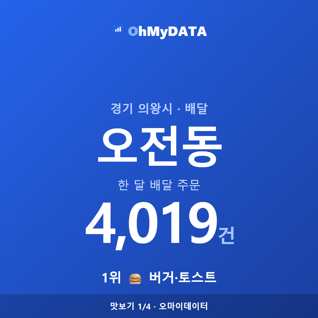 오전동 맛보기 1/4