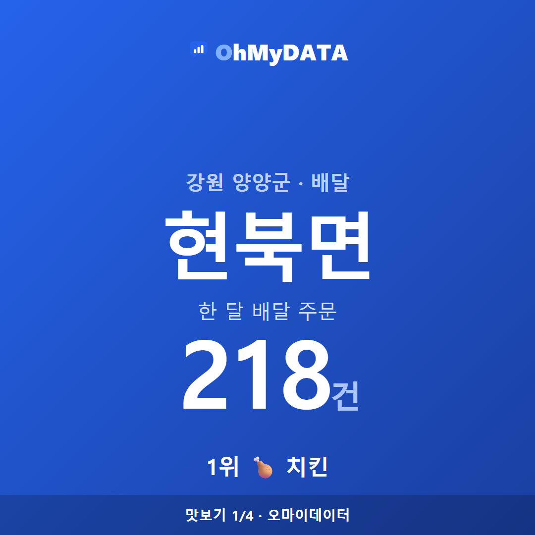 현북면 맛보기 1/4