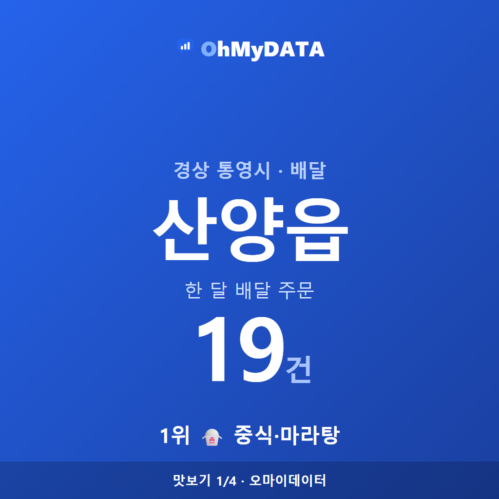 산양읍 맛보기 1/4