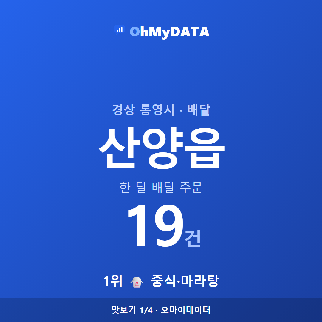 산양읍 맛보기 1/4