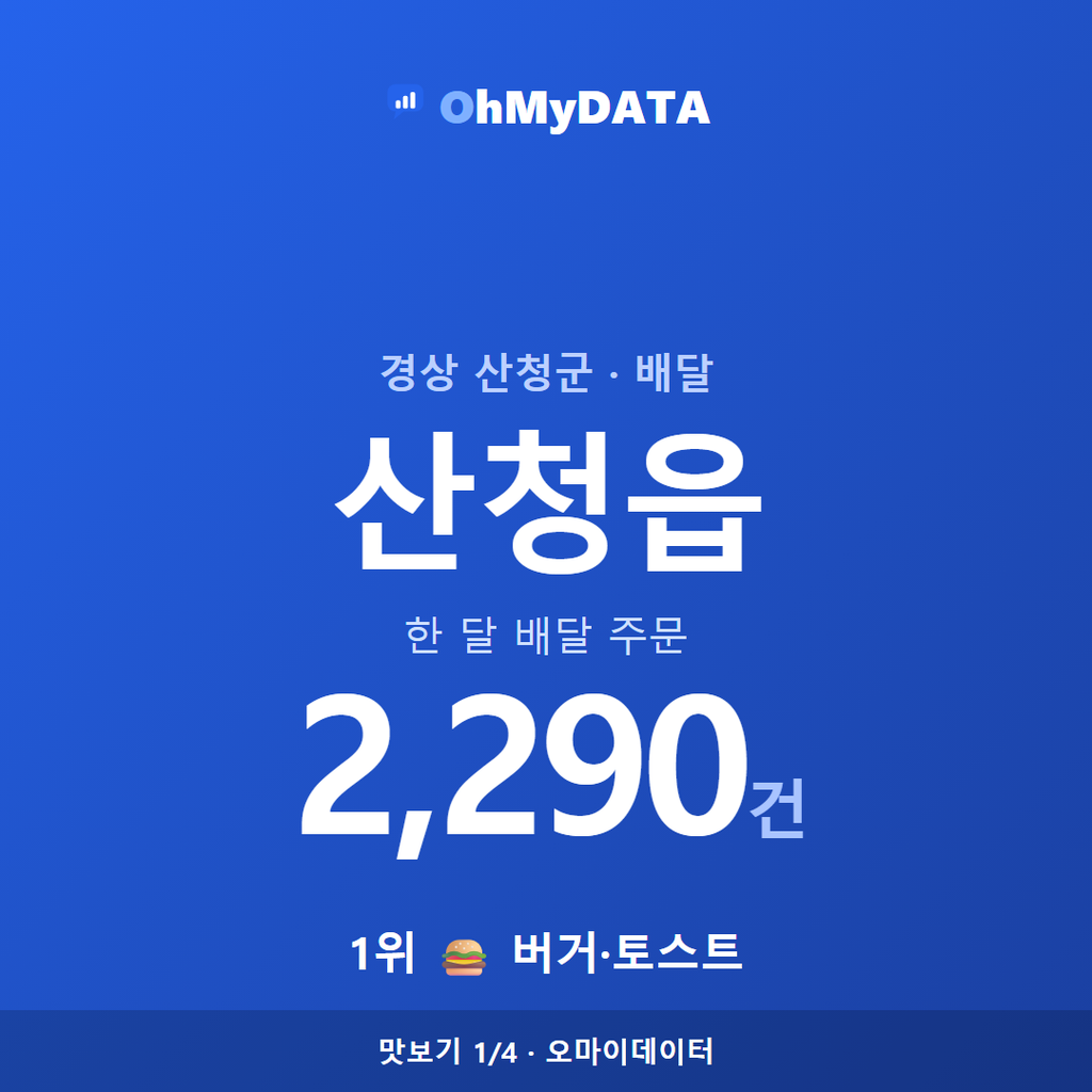 산청읍 맛보기 1/4