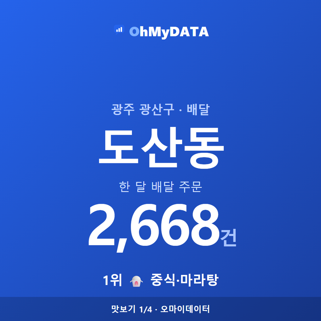도산동 맛보기 1/4