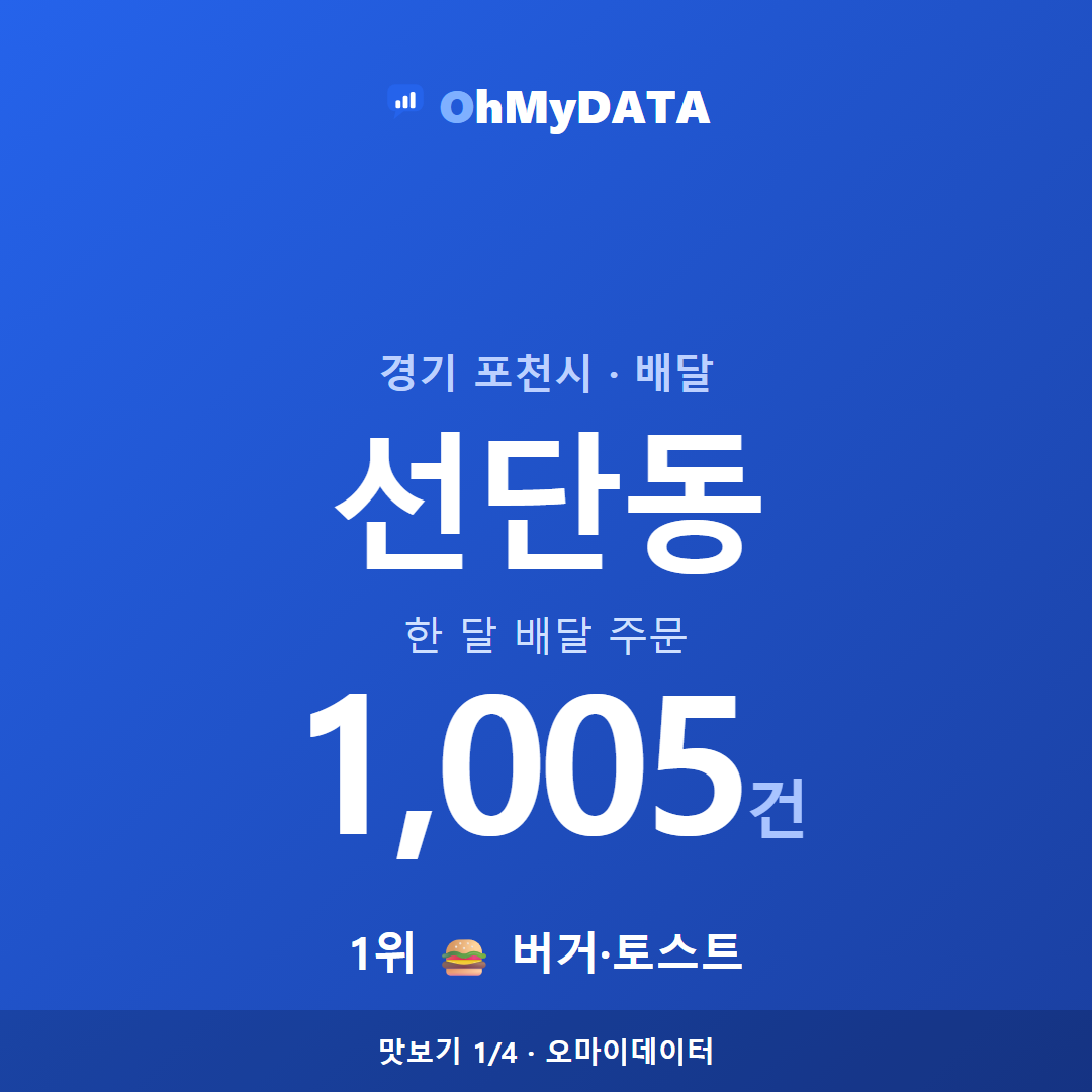 선단동 맛보기 1/4