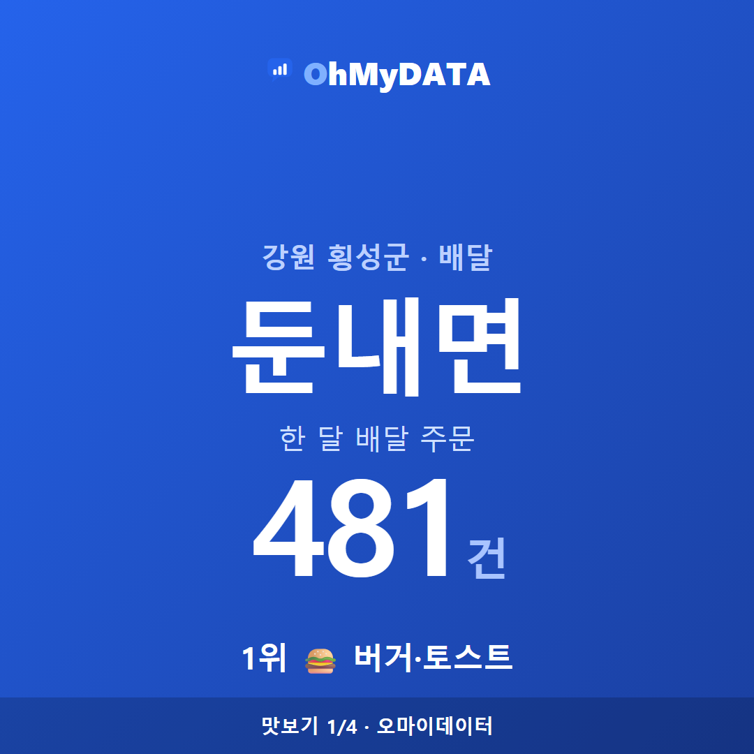 둔내면 맛보기 1/4