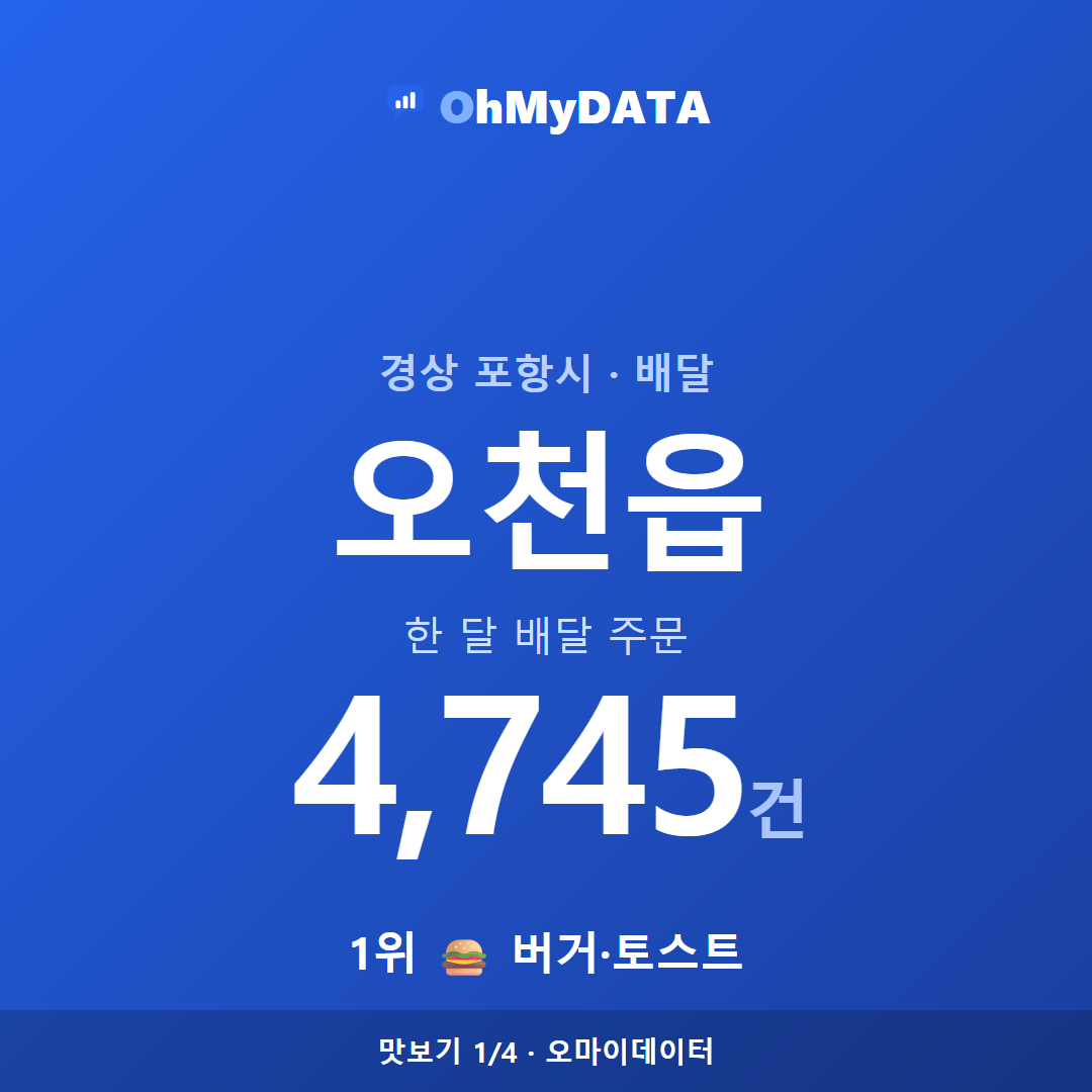 오천읍 맛보기 1/4