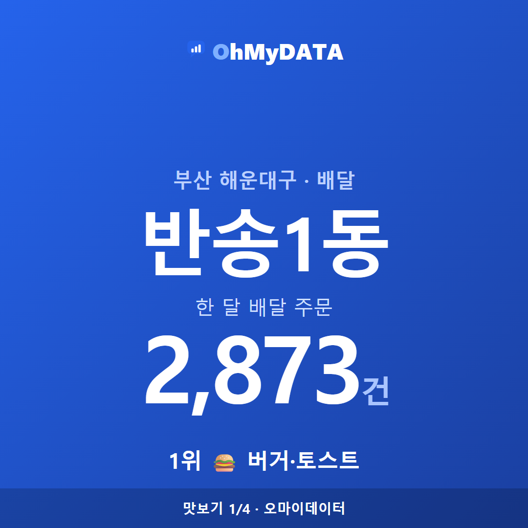반송1동 맛보기 1/4
