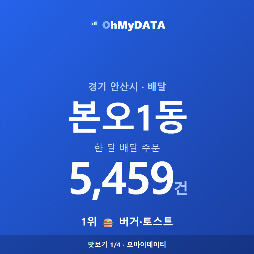 본오1동 맛보기 1/4