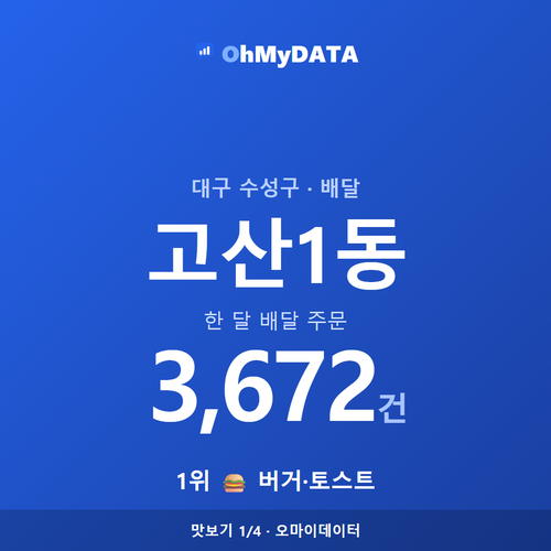 고산1동 맛보기 1/4