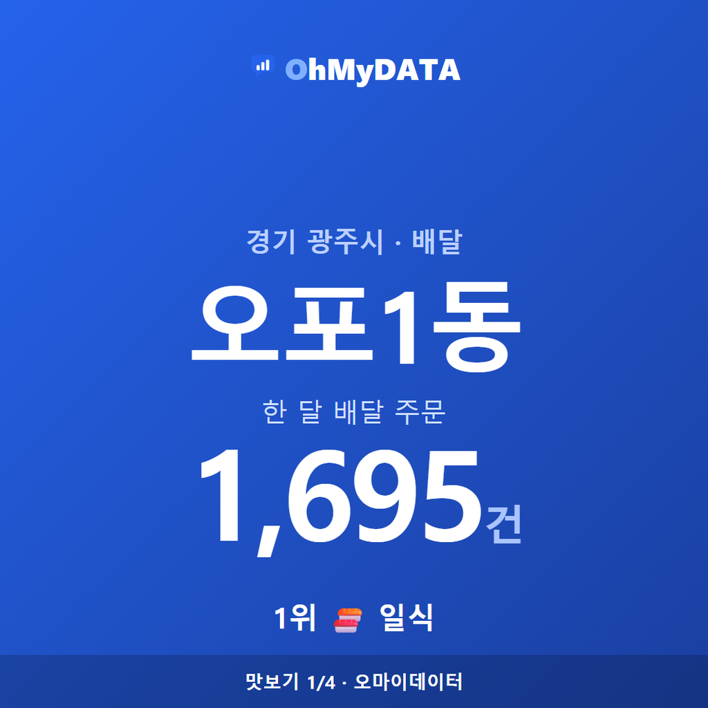 오포1동 맛보기 1/4