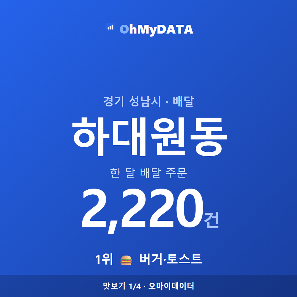 하대원동 맛보기 1/4